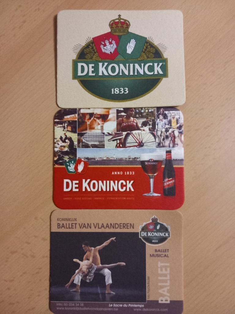 Bierviltjes De Koninck, varia (404), Verzamelen, Ophalen of Verzenden, Zo goed als nieuw, De Koninck