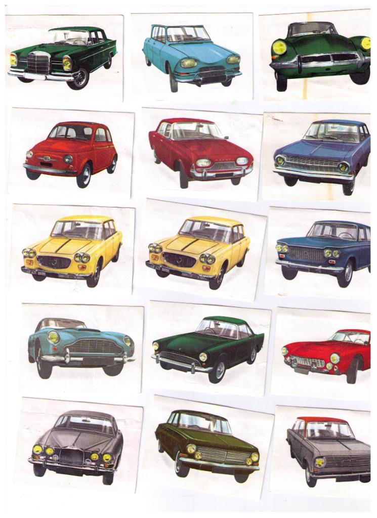 27 chocolaatjes Jacques, De wereld van auto's 1964, Verzenden