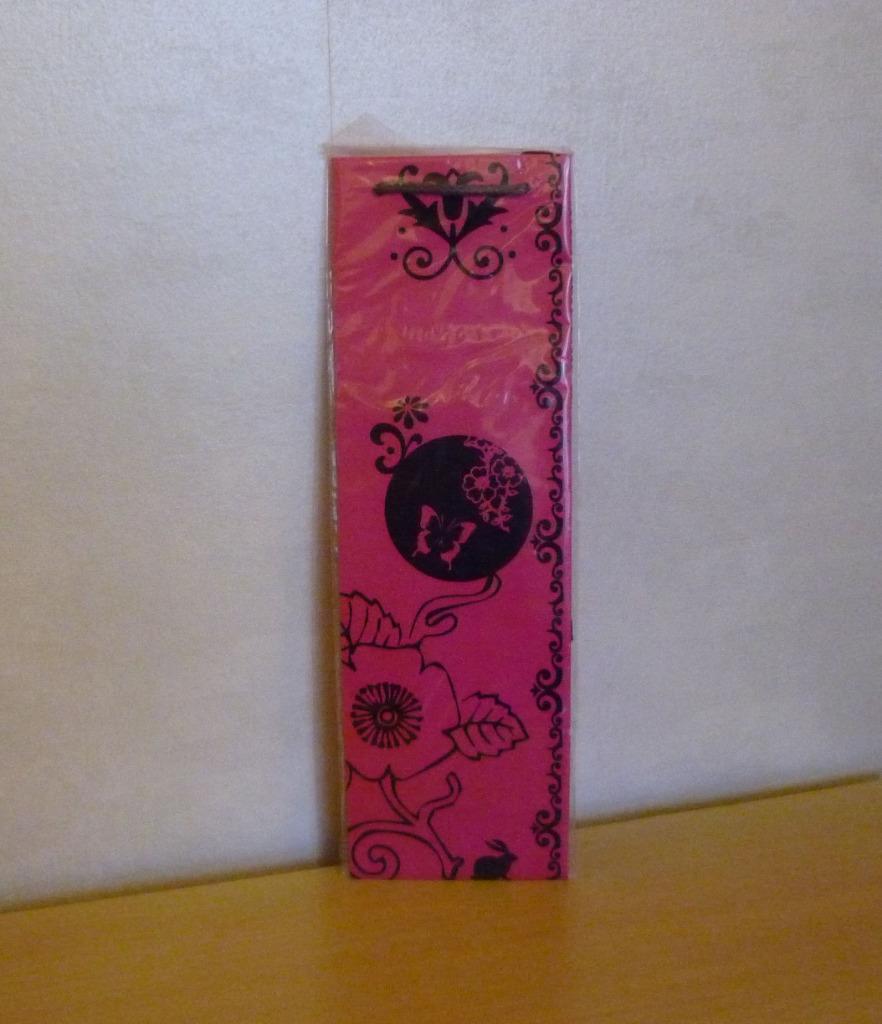 Donker fuchsia roze flessenzak cadeautas fles geschenkverpak, Ophalen of Verzenden