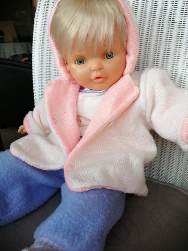 Babypop 55 cm, Ophalen, Zo goed als nieuw, Babypop