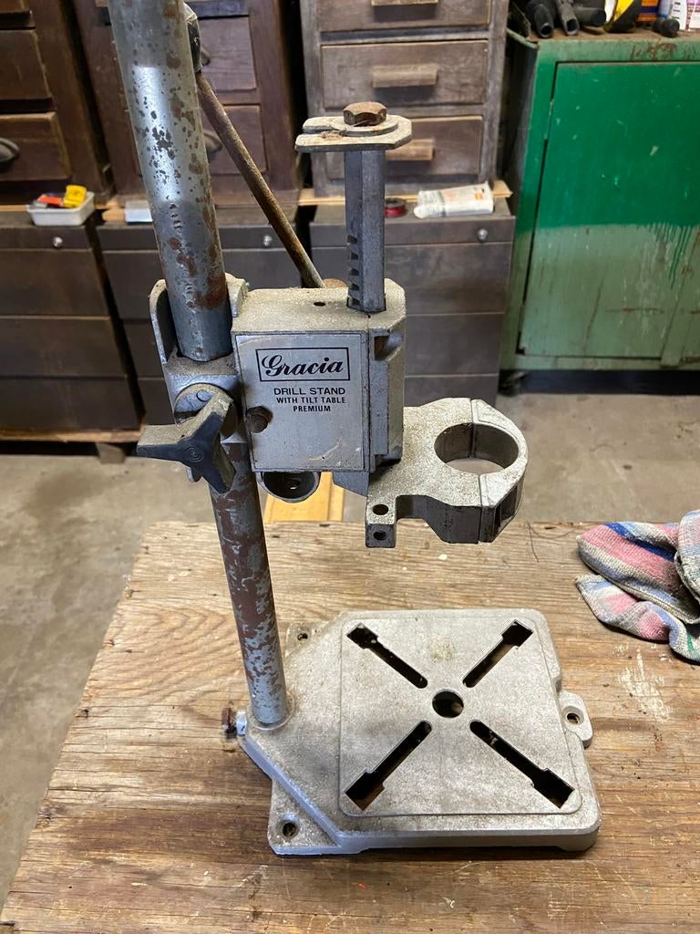 Oude boorstandaard Garcia, Doe-het-zelf en Bouw, Gereedschap | Boormachines, Ophalen, Gebruikt