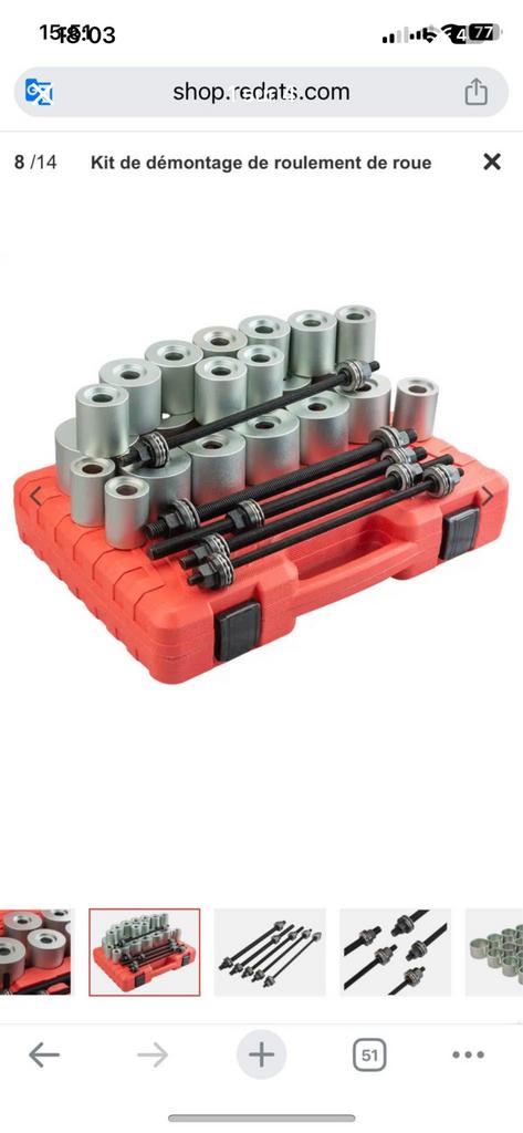 Extracteur roulement silenbloc, Autos : Divers, Outils de voiture, Enlèvement ou Envoi, Comme neuf