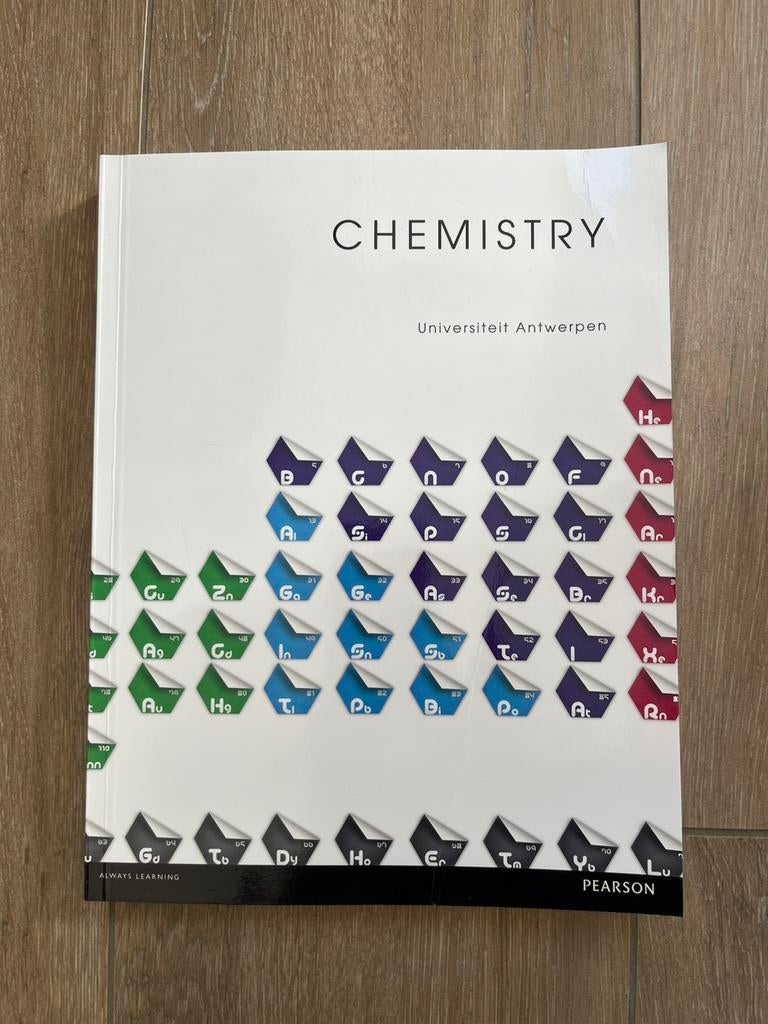 Chemistry Universiteit Antwerpen, Boeken, Studieboeken en Cursussen, Ophalen, Zo goed als nieuw, Hoger Onderwijs, Pearson