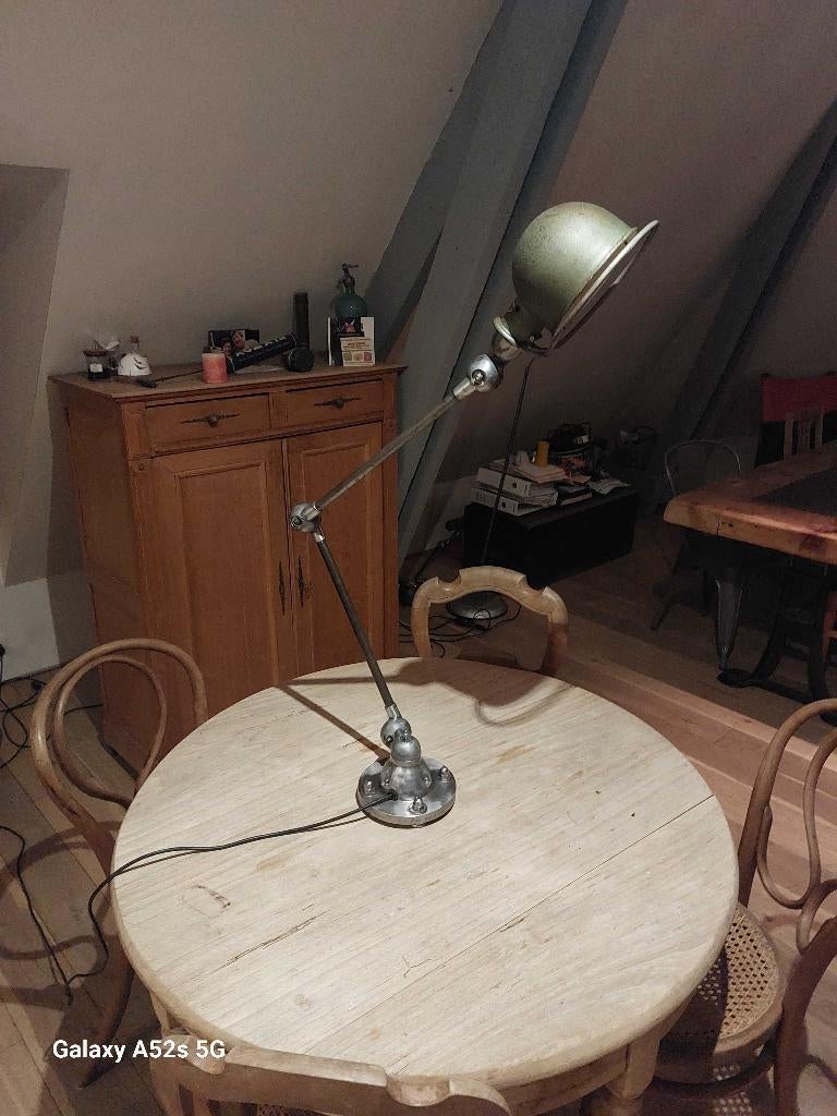 Lampe Jielde 2 bras restaurée, Enlèvement ou Envoi, Utilisé, Métal, 75 cm ou plus