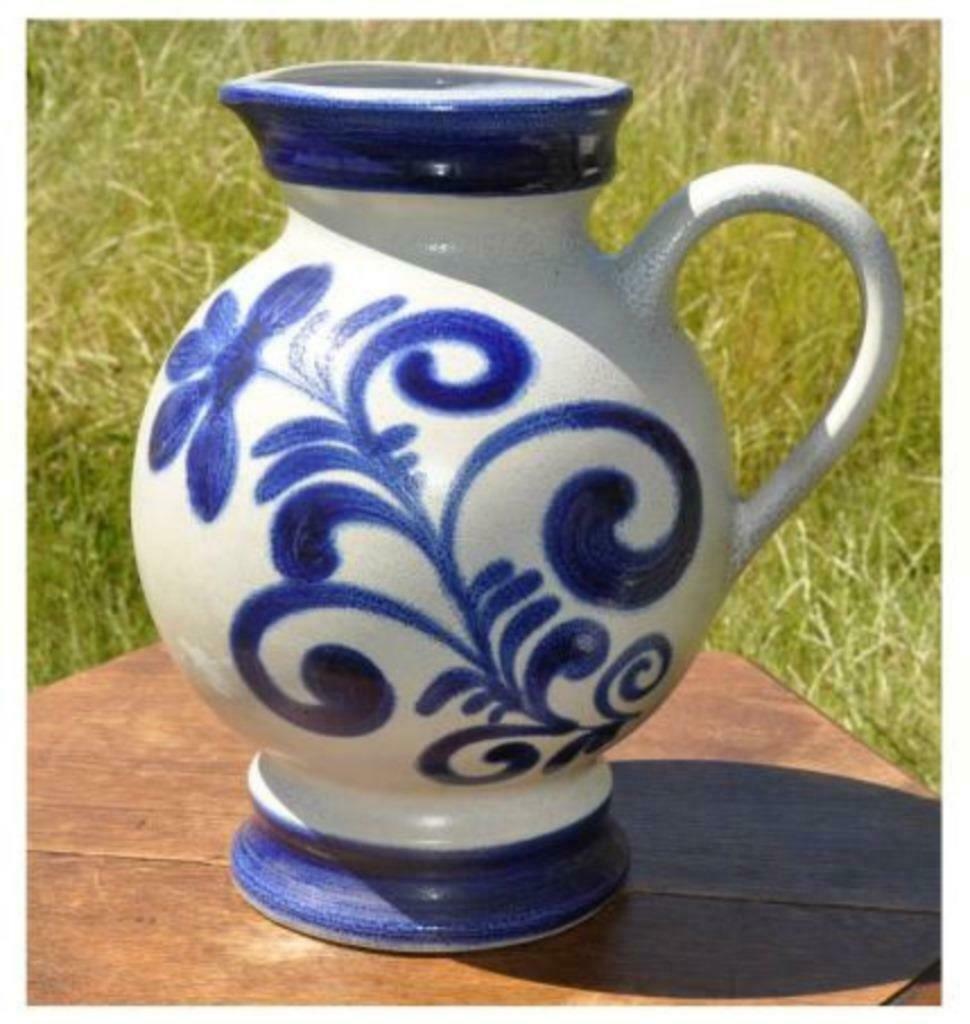 grande cruche en gres gris bleu n°2550/30, Enlèvement ou Envoi