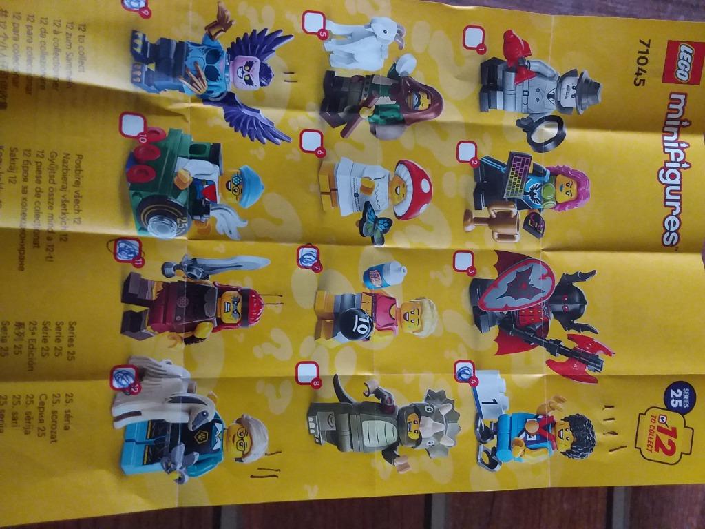 Figurines Lego série 25 Nos 4-9-11-12, Ophalen, Lego