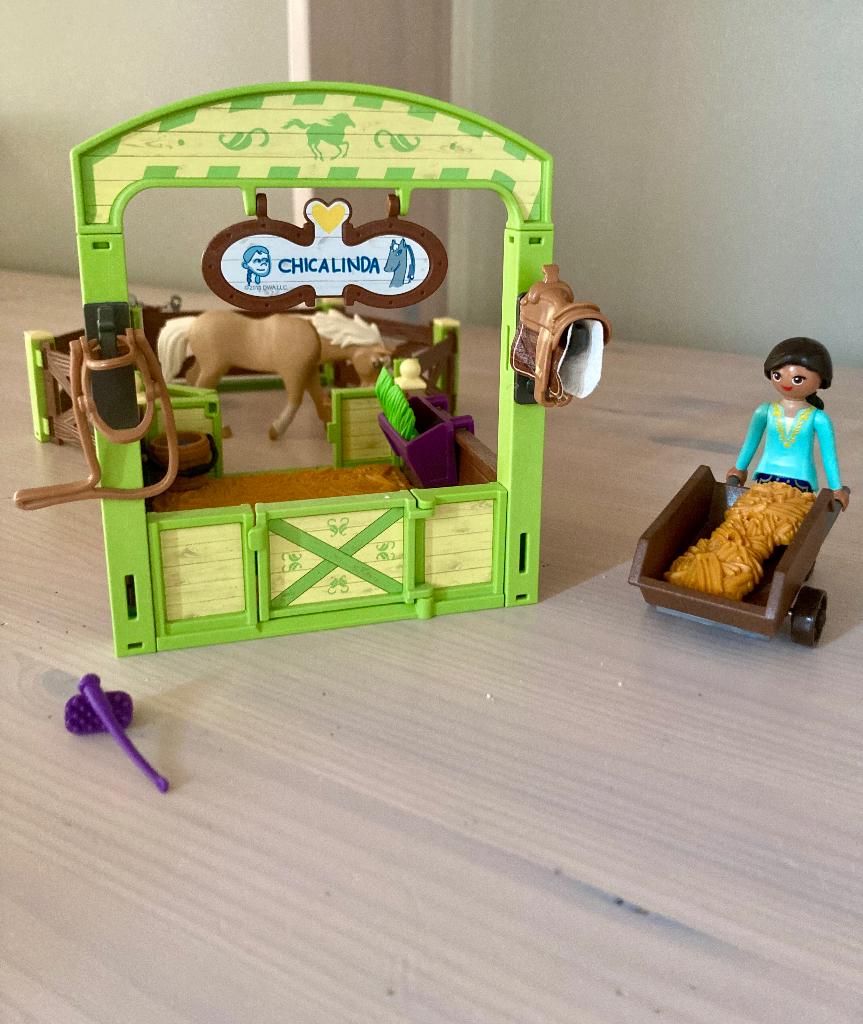 PLAYMOBIL Stal chicalinda, Kinderen en Baby's, Speelgoed | Playmobil, Ophalen of Verzenden, Zo goed als nieuw, Complete set