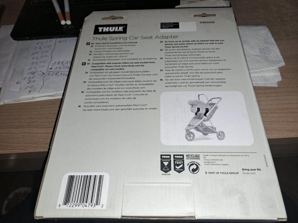 Thule autostoeladapter voor Maxi-Cosi Nwprijs:54,95€!NIEUW!, Ophalen of Verzenden, Nieuw, Maxi-Cosi, Overige methoden