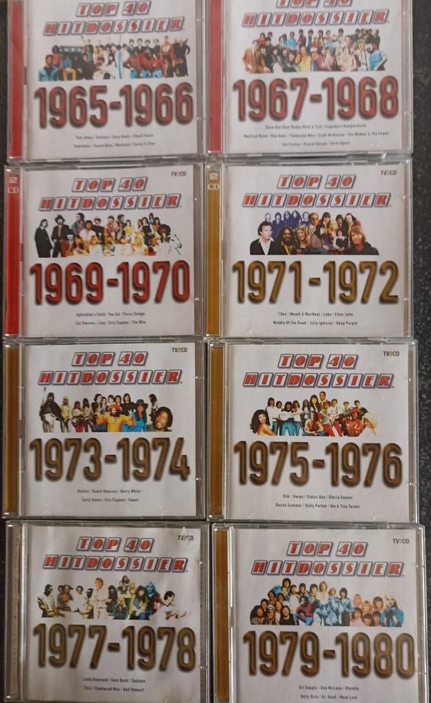 Volledige verzameling Top 40 hitdossier van 1965 tem. 1980, Cd's en Dvd's, Ophalen of Verzenden, Zo goed als nieuw