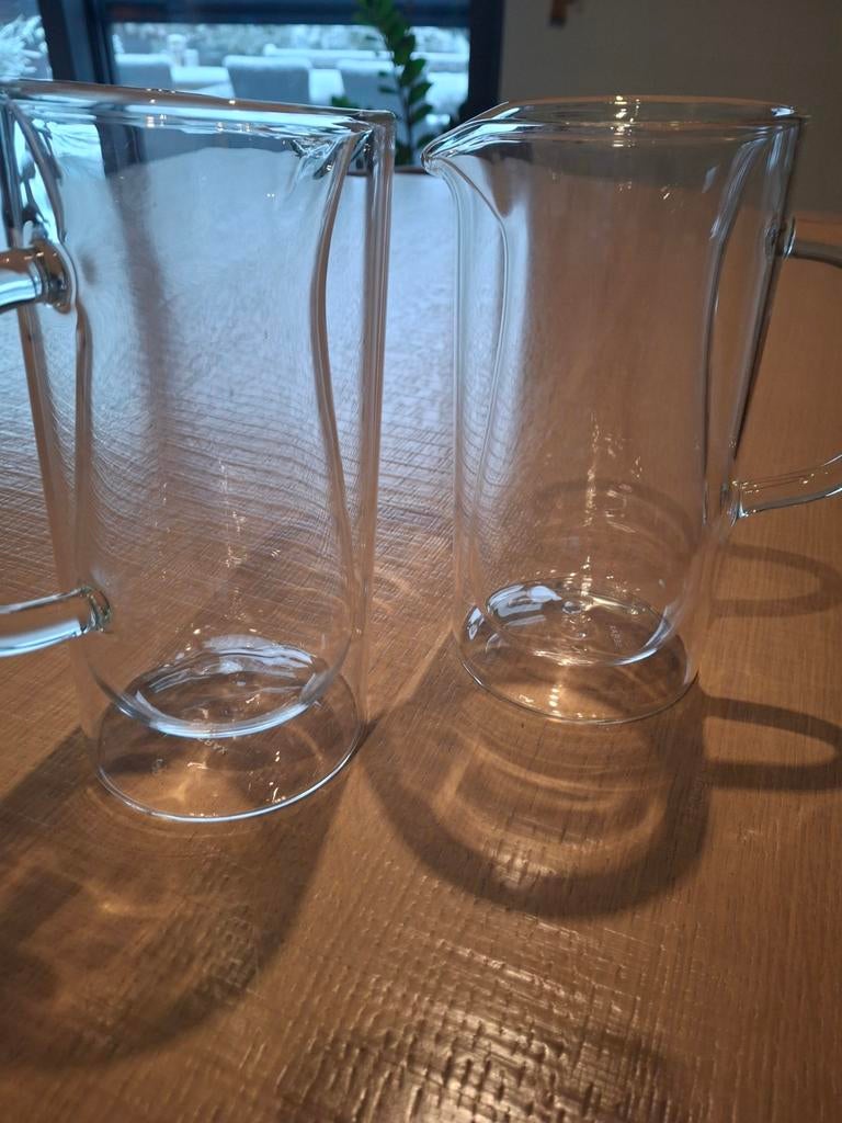 Twee dubbelwandig kan, 1 liter. Merk serax,  nieuwe, Ophalen