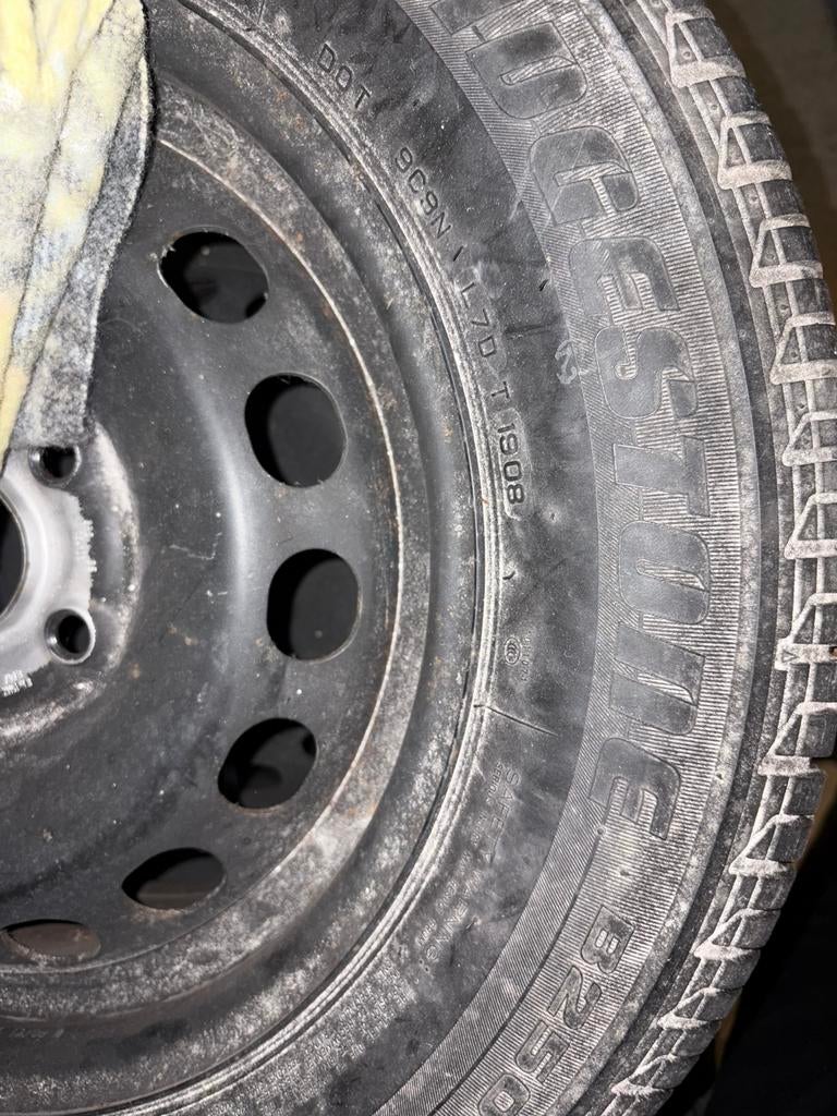 Set van 4 stalen velgen, Ophalen, Gebruikt