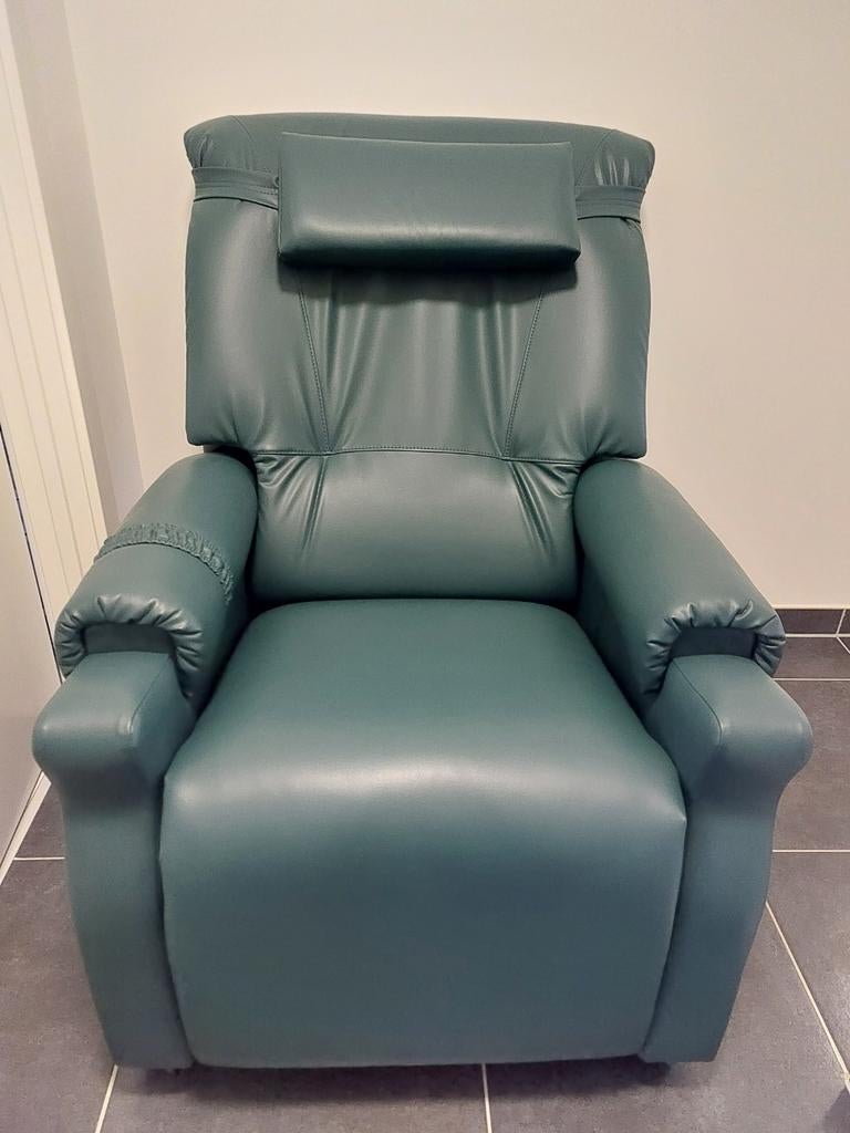 Elektrische sta-op-zetel Revilax Medilax donkergroen, Huis en Inrichting, Ophalen, Zo goed als nieuw