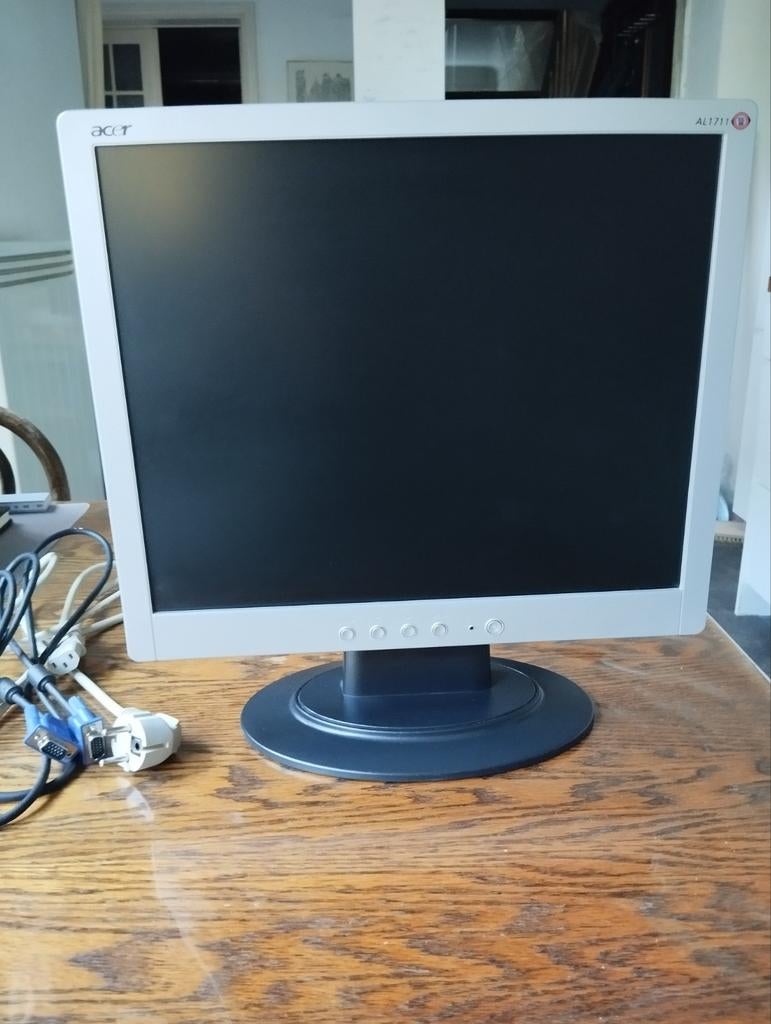 ACER monitor AL1711S/17" zwart, nieuw in originele doos, 17", Ophalen, Zo goed als nieuw, Acer