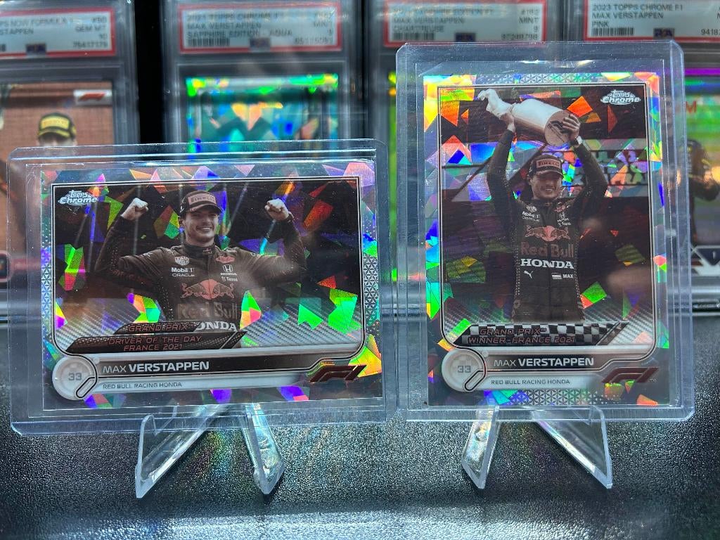 Topps chrome Max verstappen, Ophalen of Verzenden, Zo goed als nieuw