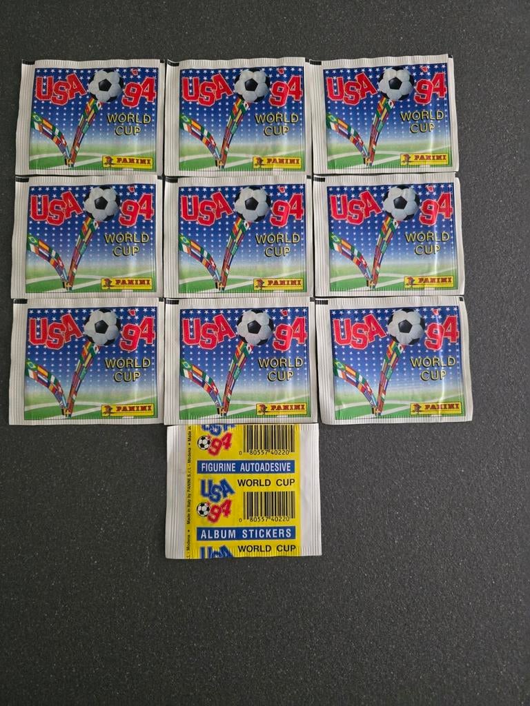 Panini USA 94 WK WM 1994 ** 10 SEALED PACKETS ZAKJES TÜTEN *, Ophalen of Verzenden, Nieuw, Meerdere stickers