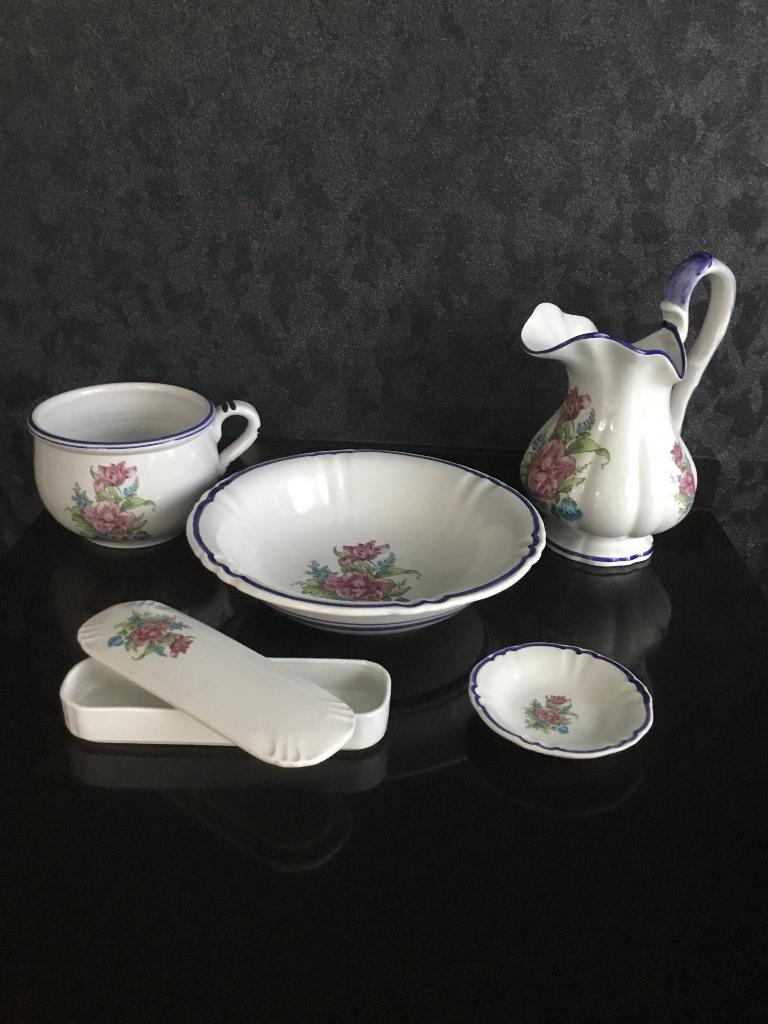 Toiletartikelen in Delftsblauw blauw, Antiek en Kunst, Antiek | Keramiek en Aardewerk, Ophalen
