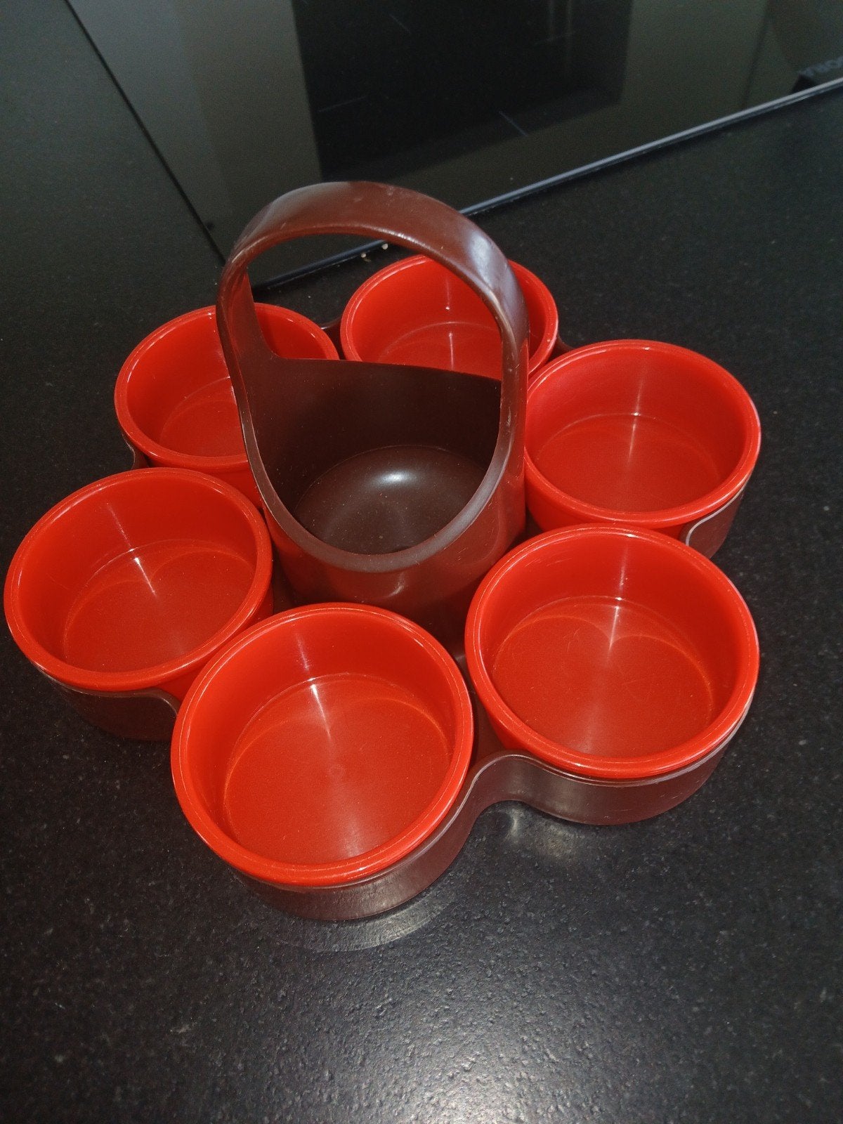 Serviteur apéritif vintage Dialene Better-Maid - Années 70 S, Enlèvement, Orange, Avec poignée