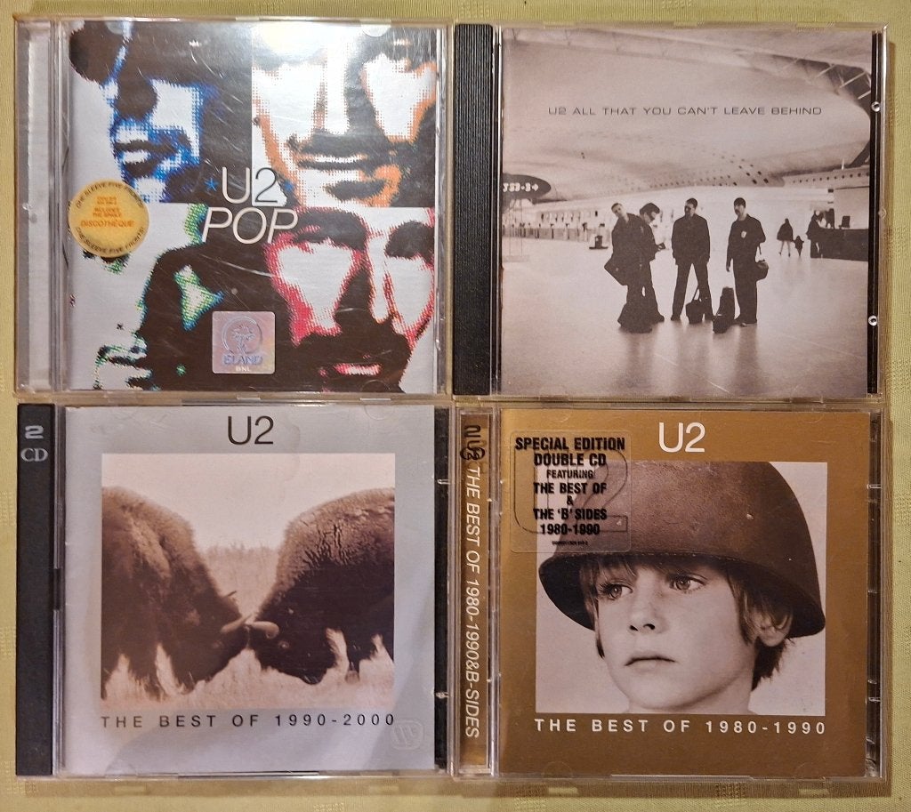 U2 — Lot de 4 sorties sur CD (6 disques), CD & DVD, Enlèvement ou Envoi, Utilisé, Pop, Album