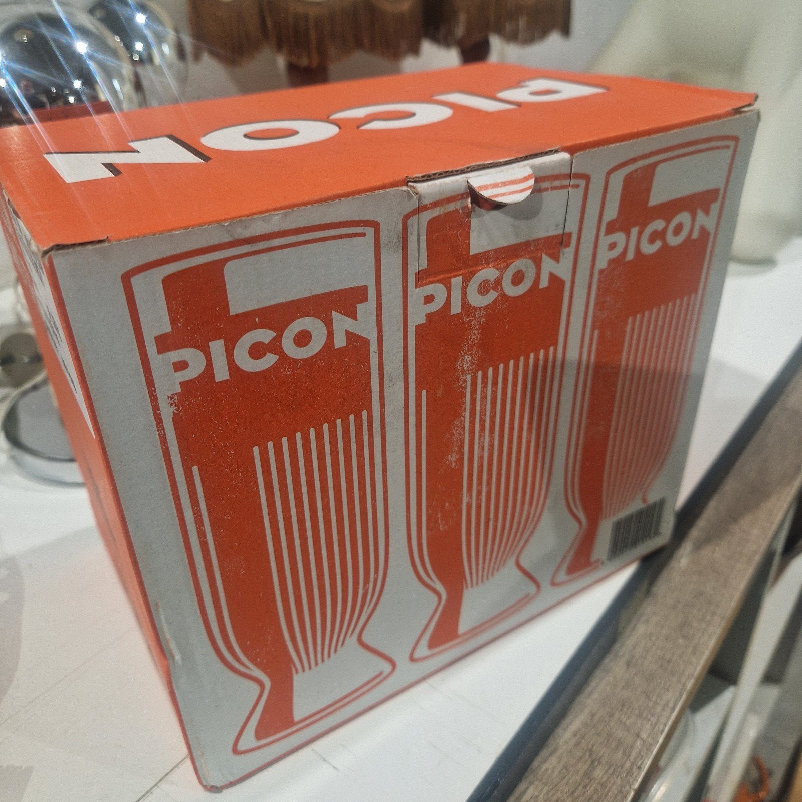 6 nieuwe picon bier glazen in doos, Ophalen of Verzenden, Nieuw