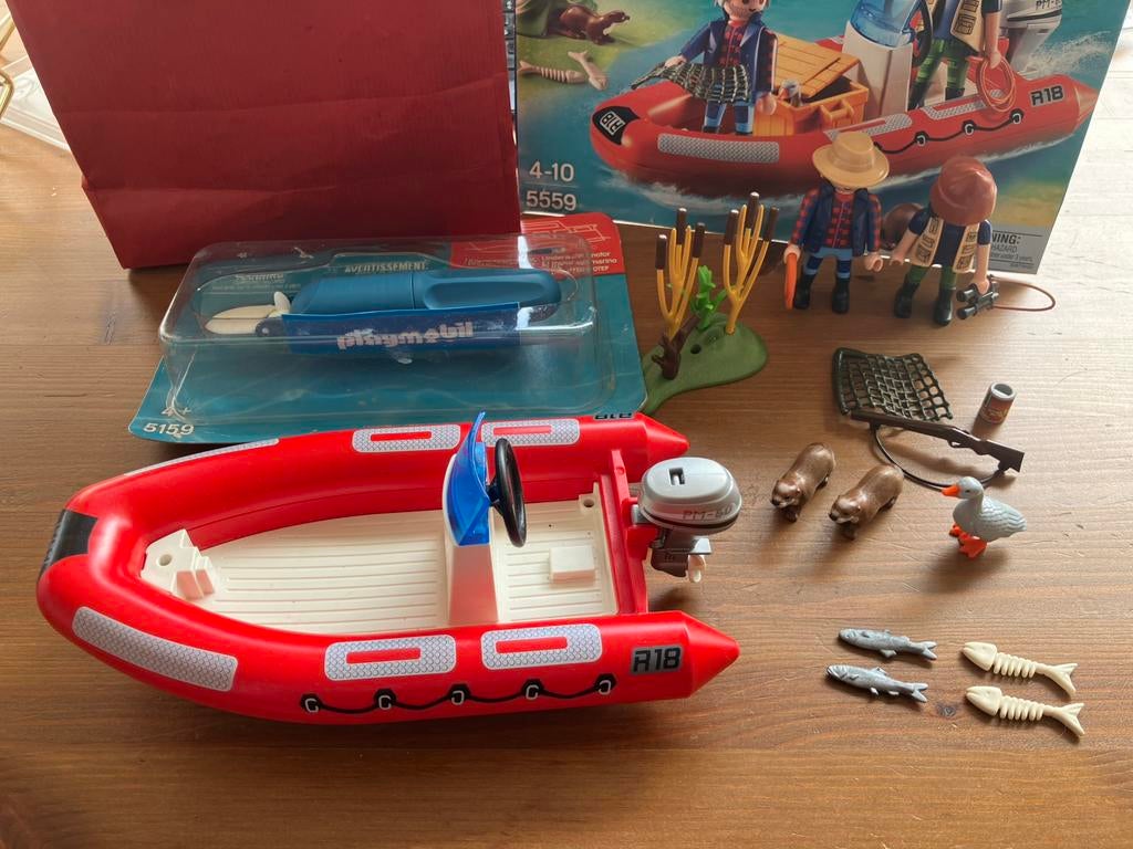 Playmobil Wild Life Rubberboot stropers mét onderwatermotor, Ophalen of Verzenden