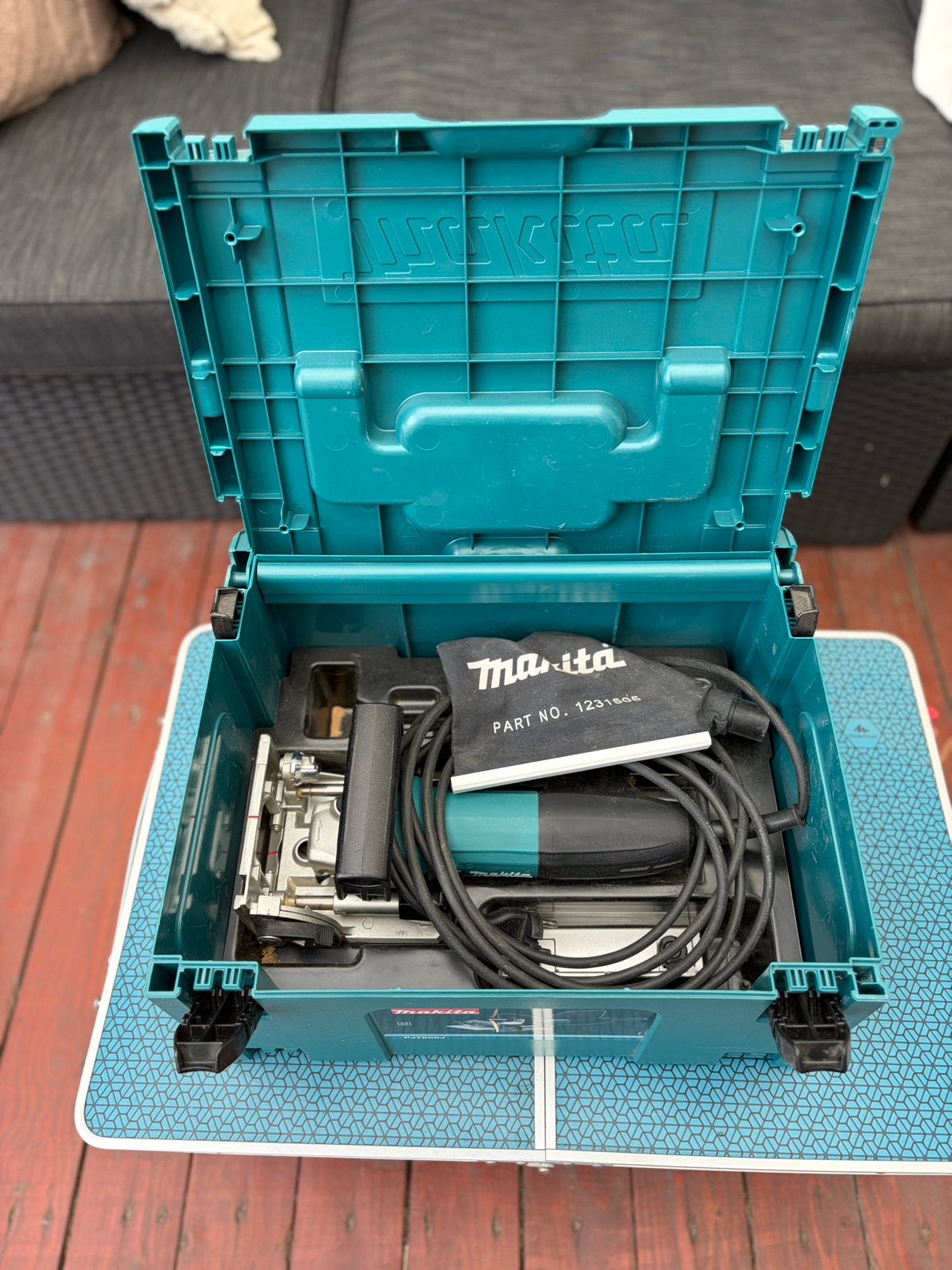 Makita lamellenfrees incl. plaatjes, Ophalen of Verzenden, Zo goed als nieuw, Lamellenfrees