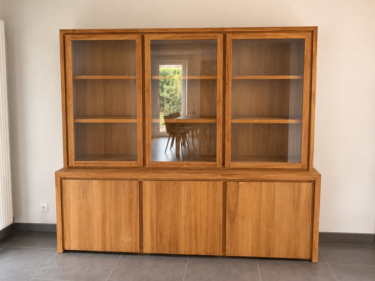 Ensemble complet en teck massif - collection Bali, Maison & Meubles, Armoires | Vitrines, Enlèvement, Comme neuf, Teck