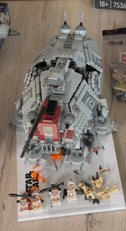 Lego star wars AT-TE, Ophalen, Zo goed als nieuw