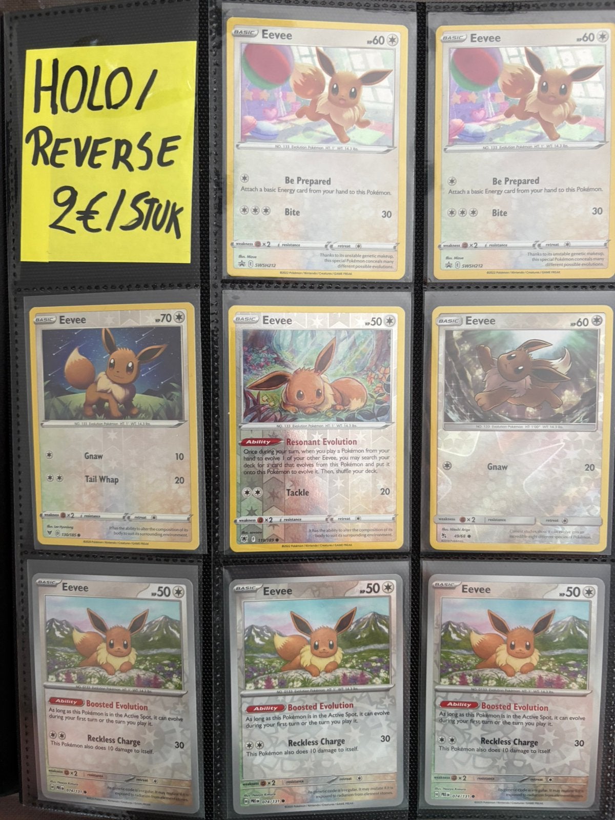 Pokémon Eeveelutions, Hobby & Loisirs créatifs, Jeux de cartes à collectionner | Pokémon, Comme neuf, Enlèvement ou Envoi