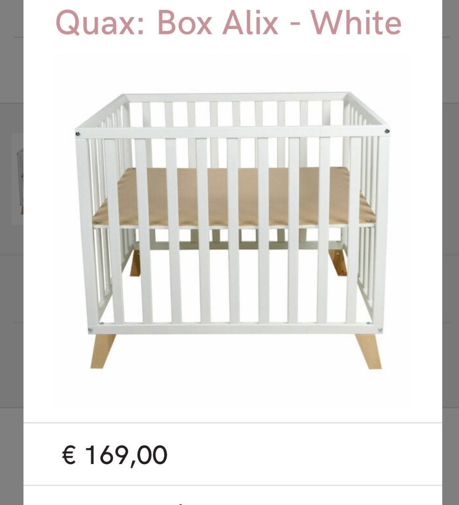 Park ‘Alix’ van Quax met matras van Quax, Kinderen en Baby's, Babyparken, Ophalen, Gebruikt