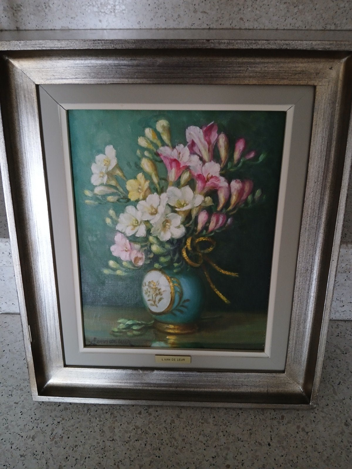 3 œuvres d'art de L.Van de Leur, Enlèvement, Peinture à l'huile, Toile