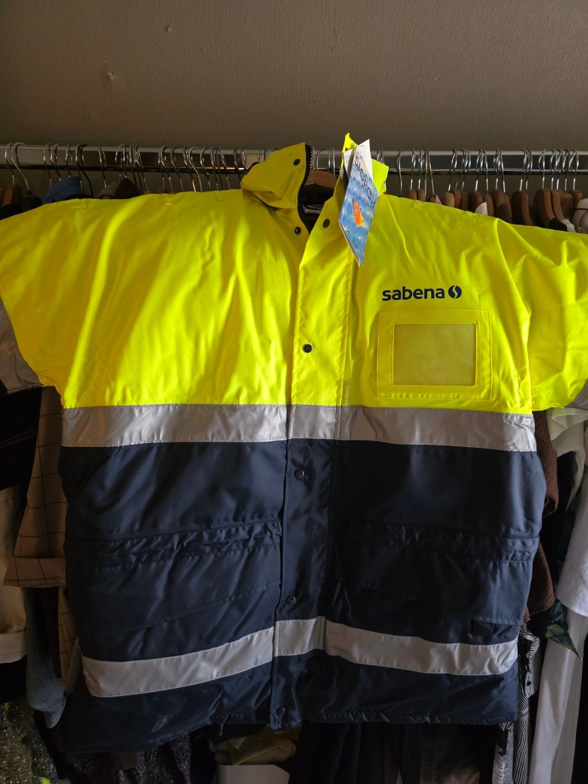 Originele Sabena veiligheidsjas XL, splinternieuw met labels, Verzamelen, Ophalen of Verzenden