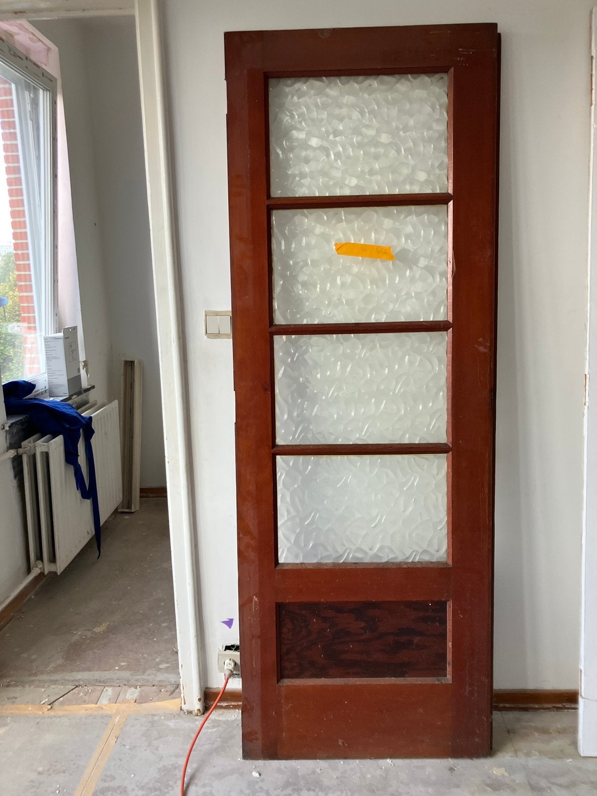 3 deuren antiek art deco volhout klapdeuren, Doe-het-zelf en Bouw, Ophalen, Minder dan 80 cm, Binnendeur, Zo goed als nieuw