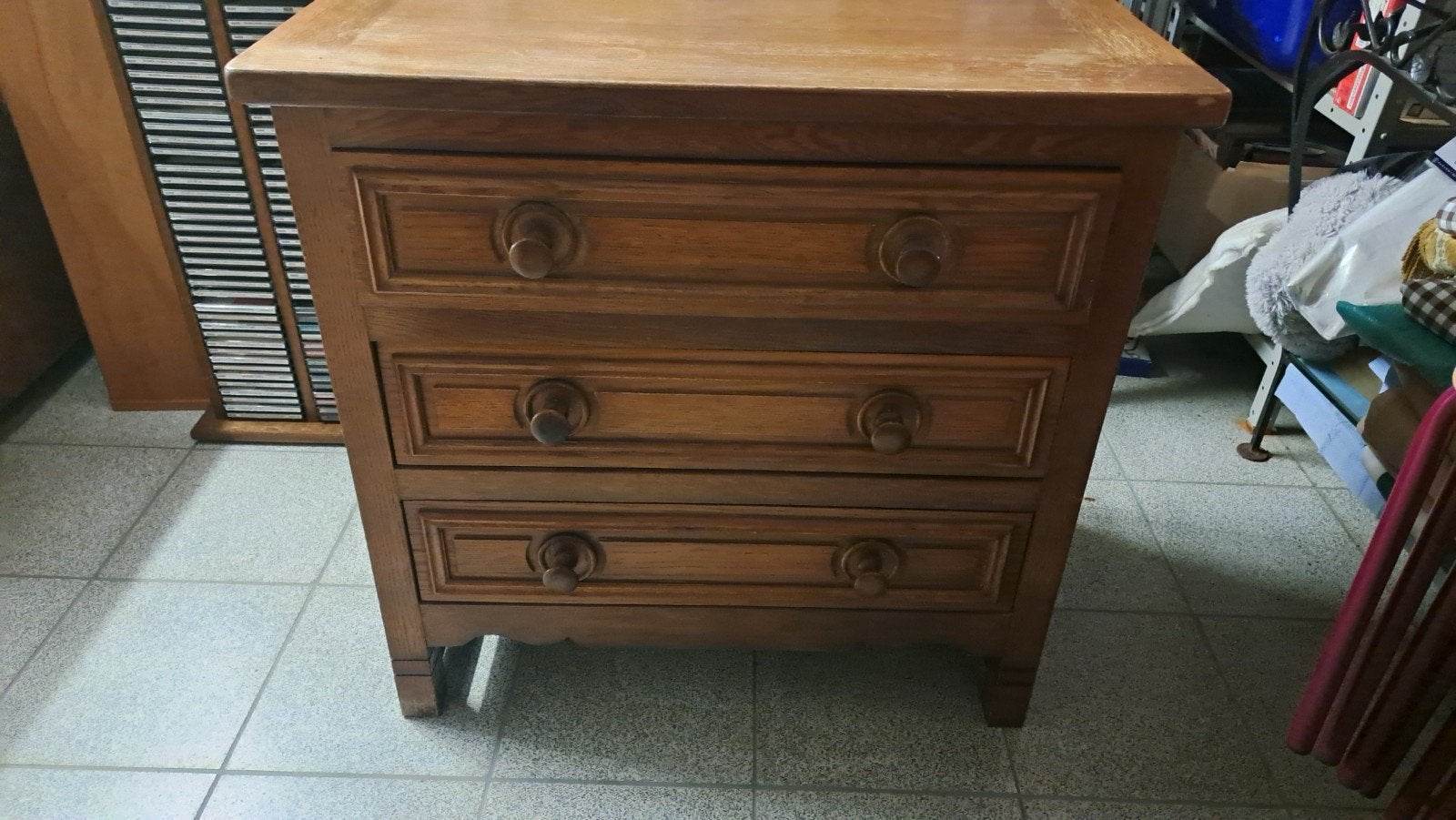commode met 3 schuiven, Ophalen