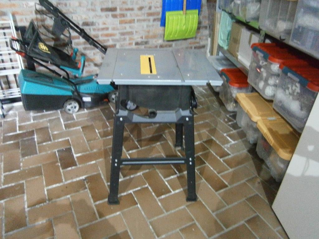 tafelzaagmachine PowerPlus POWX07590, Ophalen, 70 mm of meer, Overige typen, Zo goed als nieuw