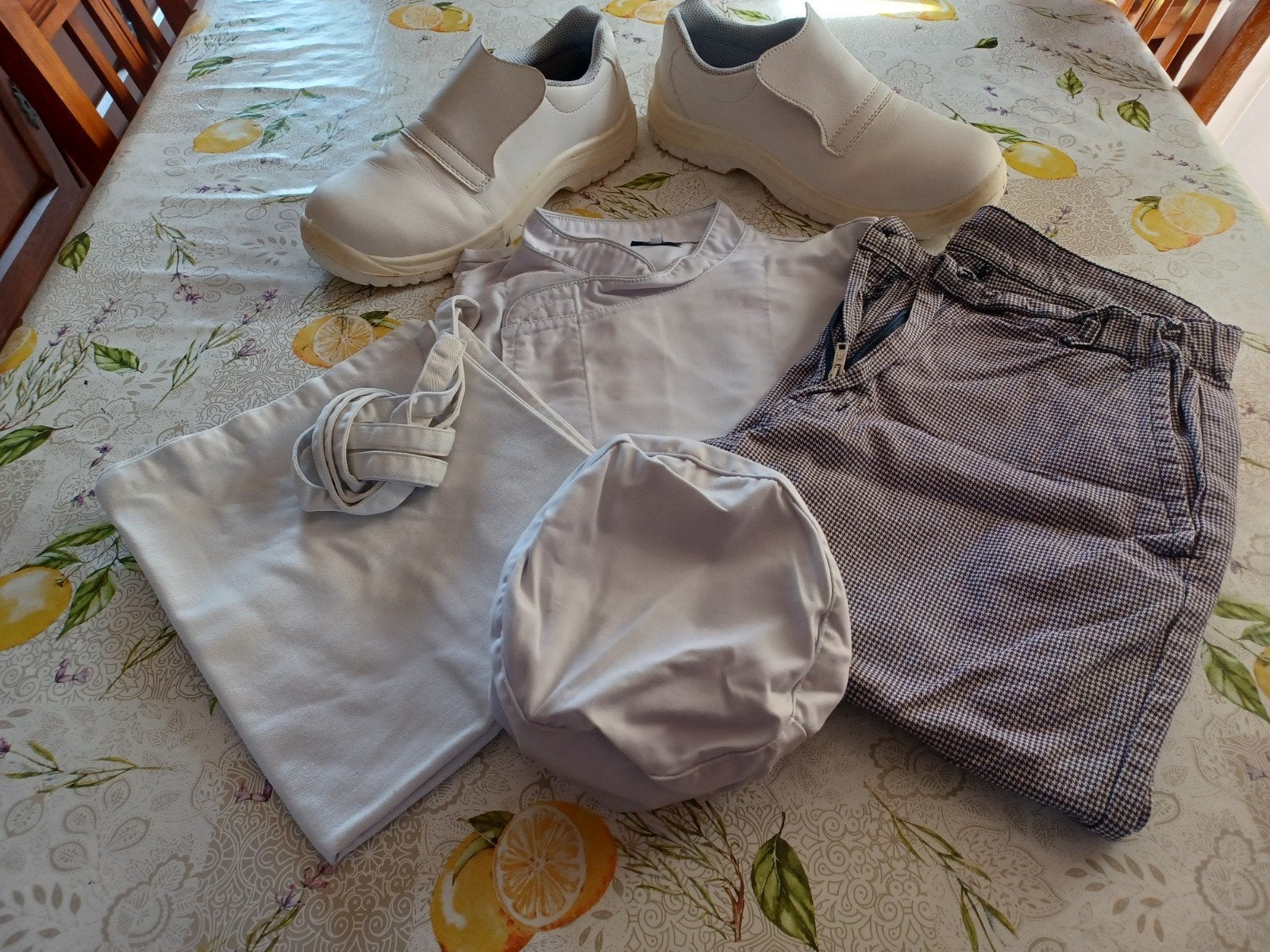Tenue boulanger / pâtissier, Ophalen