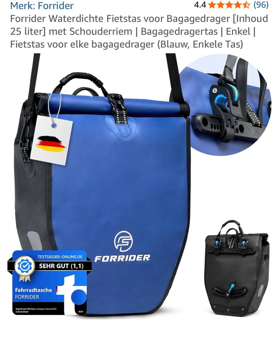 WATERDICHTE EN REFLEKTERENDE FIETSTAS., Fietsen en Brommers, Ophalen, Nieuw