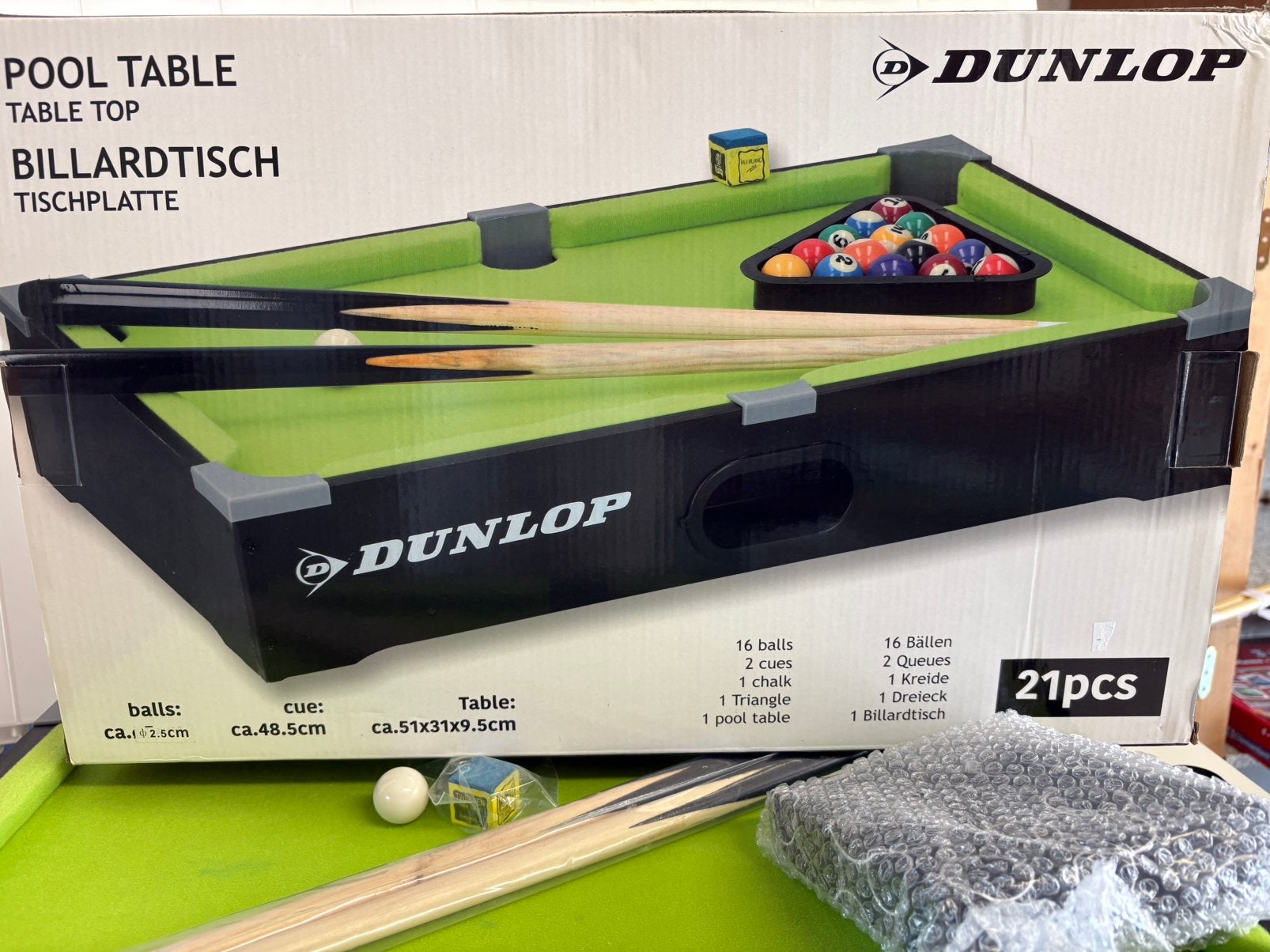 Pool tafel set zonder poten (tafelmodel), Ophalen, Nieuw, Pooltafel