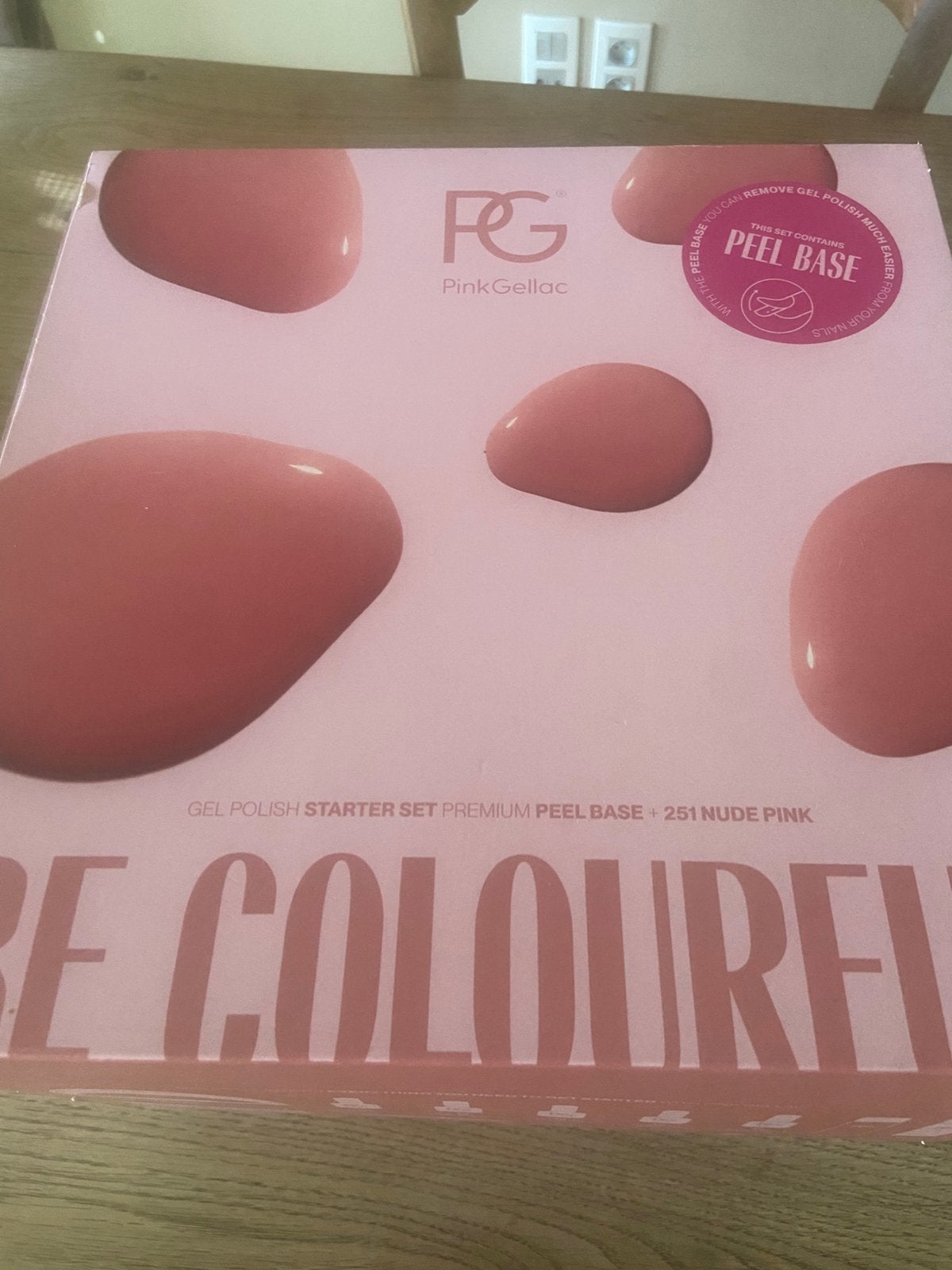 Pink gellac box, Enlèvement, Comme neuf, Mains et Ongles, Accessoires