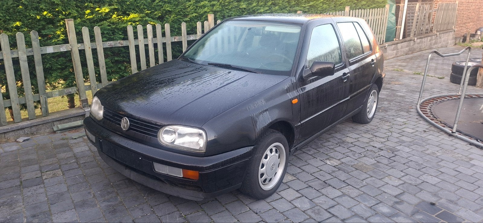 golf 3 - 1.9tdi- 29/10 oldtimer, Auto's, Zwart, 5 deurs, 66 kW, Te koop