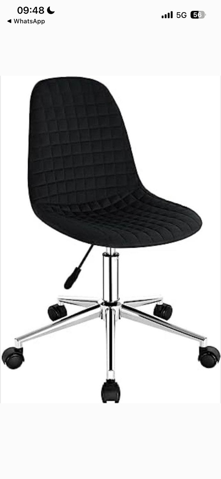 Fauteuil de bureau en velours, Enlèvement, Chaise de bureau