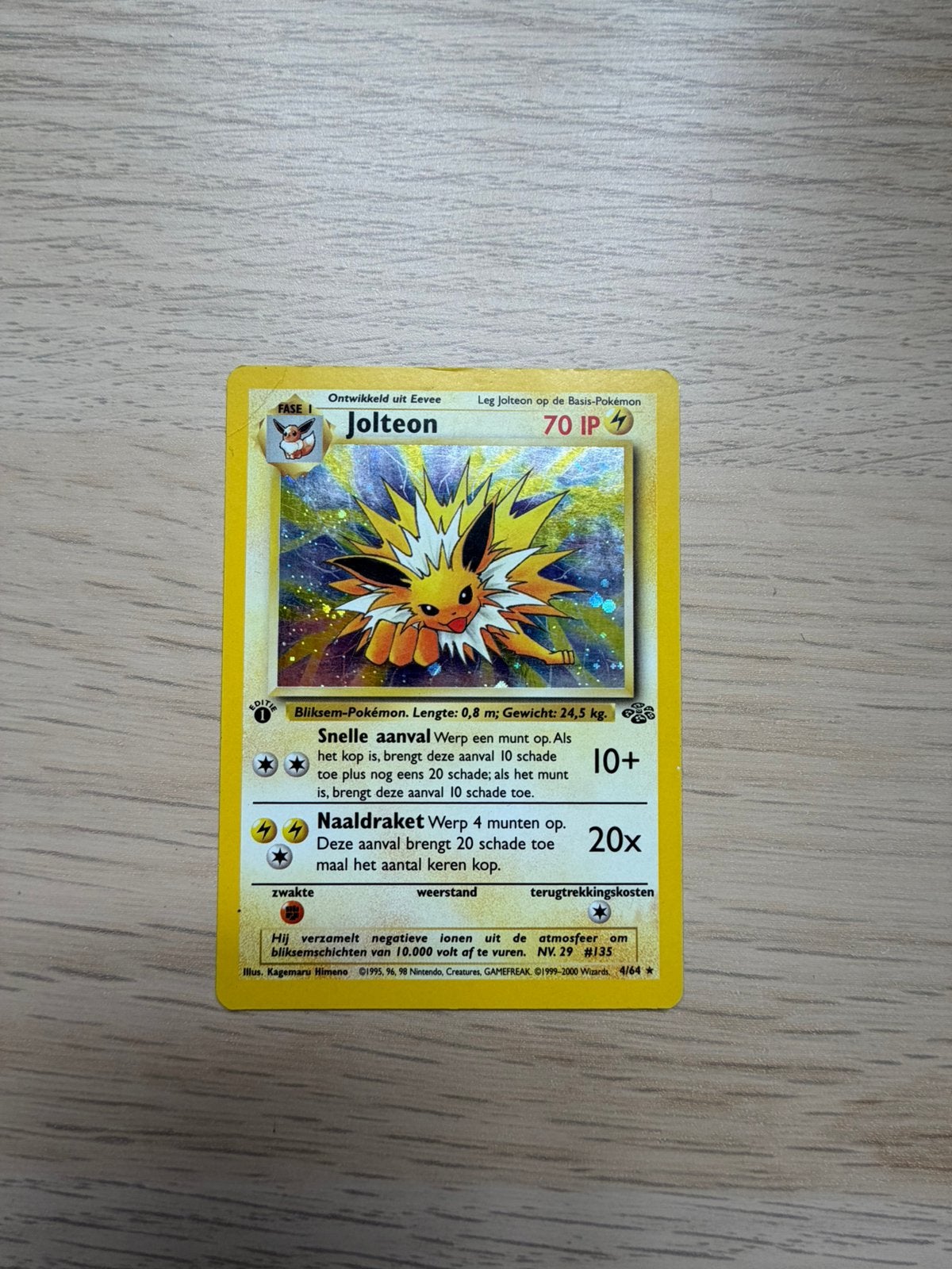 Prachtige Vintage pokemon kaarten, Ophalen of Verzenden, Zo goed als nieuw