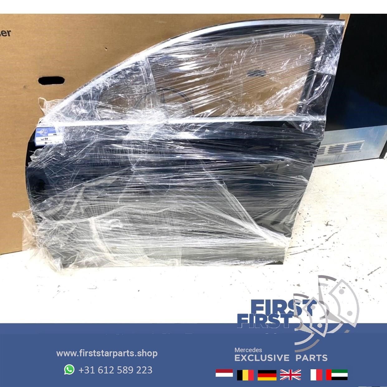 W177 DEUR COMPLEET PORTIER ZWART LINKS VOOR Mercedes A Klass, Gebruikt, -, Deur, Voor