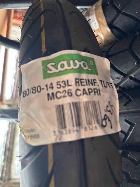 Pneu de scooter SAVA 80/80-14, Autos : Pièces & Accessoires, Enlèvement ou Envoi, Neuf
