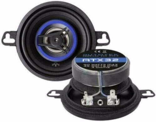AutoTek- ATX32 coax-luidsprekers 2 weg 8,7 cm, Auto diversen, Autospeakers, Ophalen of Verzenden, Nieuw