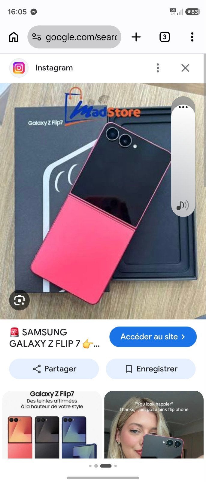 Samsung z flip 7 à échanger, Télécoms, Enlèvement ou Envoi