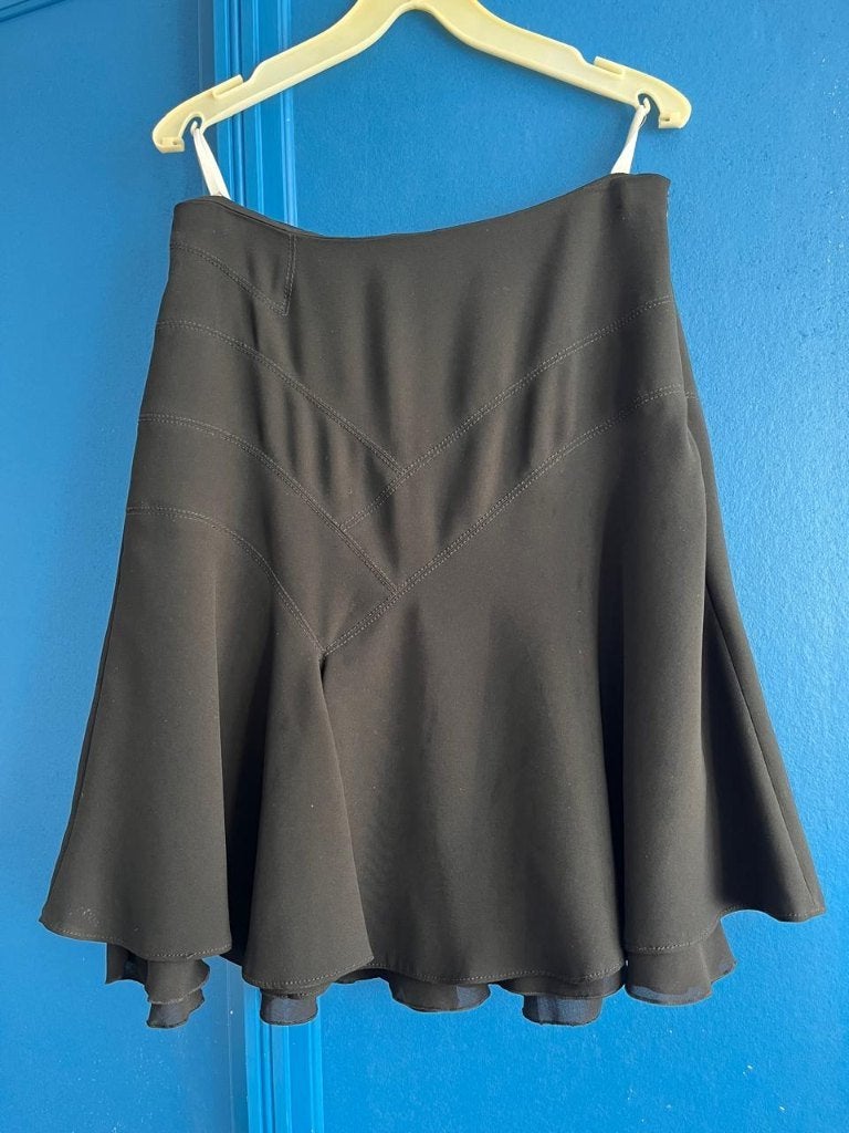 Taifun zwarte uitlopende rok maat 40, Taifun, Enlèvement ou Envoi, Porté, Taille 38/40 (M)