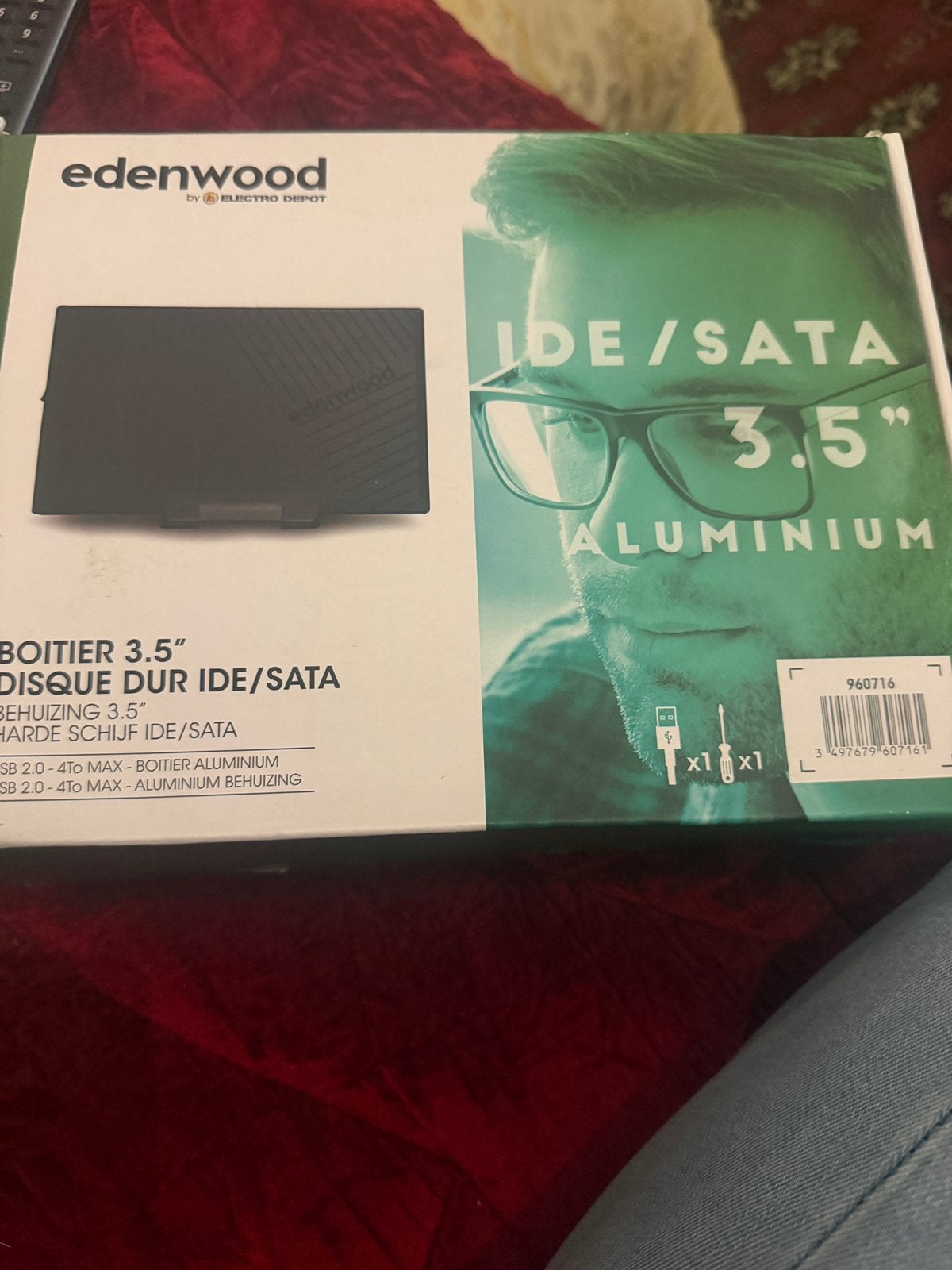 Boîtier de disque dur 3.5, Informatique & Logiciels, Enlèvement, Comme neuf