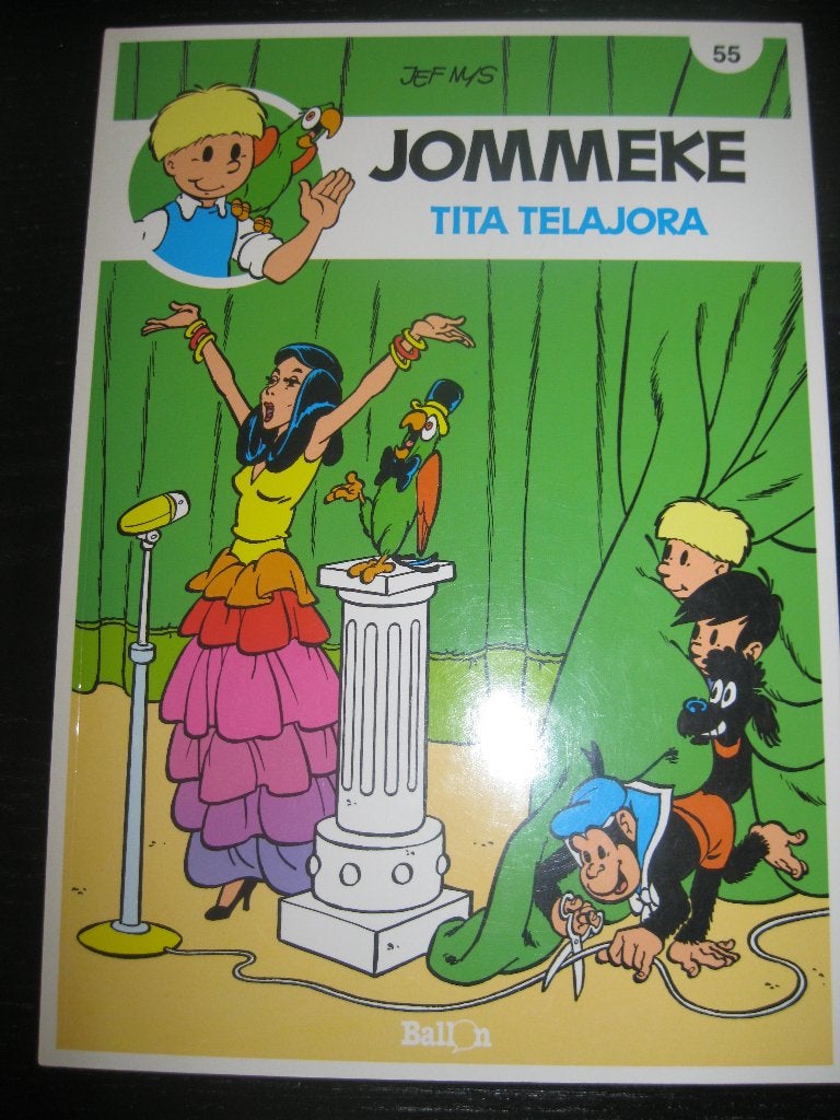 Jommeke strip Tita Telajora nummer 55 nieuwstaat, Eén stripboek, Ophalen of Verzenden, Zo goed als nieuw, Jef Nys