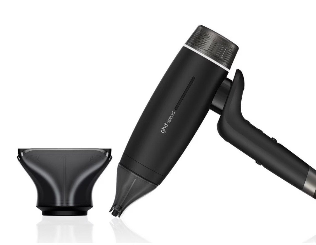 Seche cheveux professionnel GHD Speed + embout large, Ophalen, Zo goed als nieuw