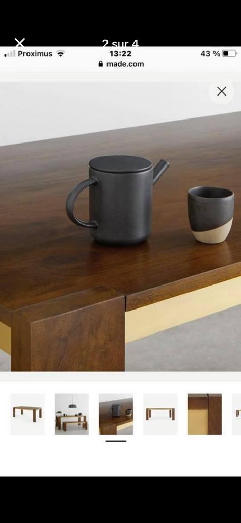 Table manguier, Maison & Meubles, Tables | Tables à manger, Cinq personnes ou plus, Contemporain, Enlèvement, Utilisé